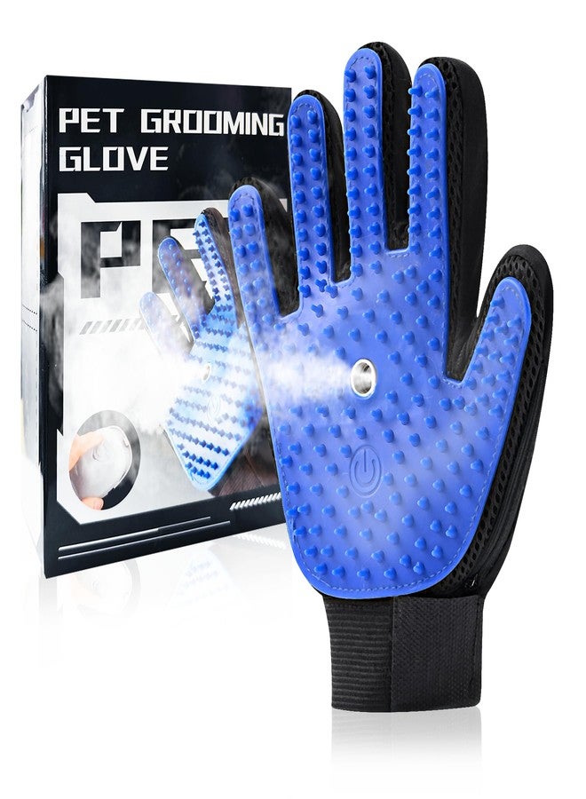 Oiuyamn Pet Steam Grooming Gloves, Cat Grooming Steam Gloves, Dog Washing Gloves, Pet Grooming Gloves for Dogs & Cats, Deshedding Steam Brush, Dog Hair Remover Massage Glove - Image 1